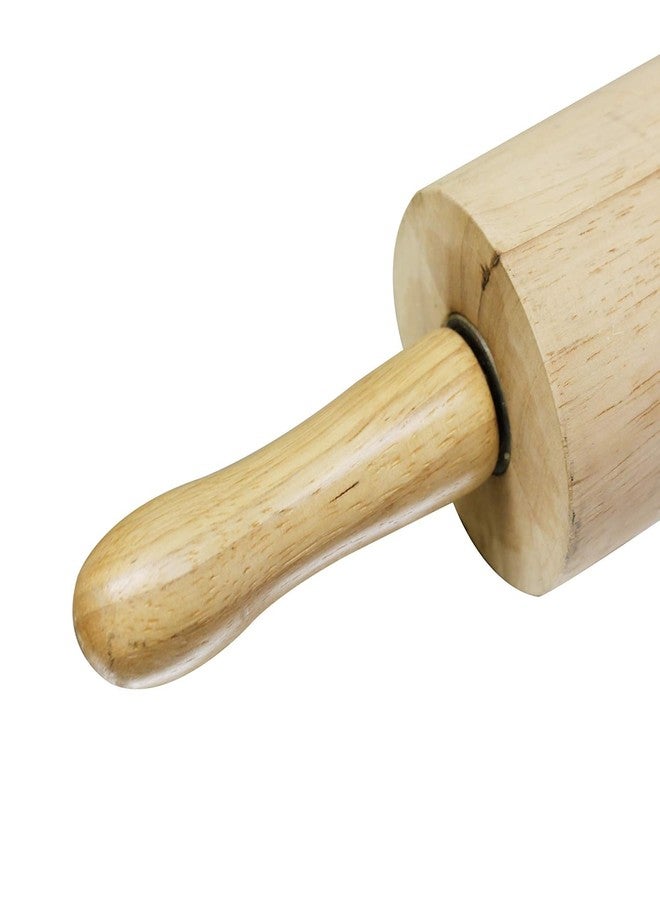 MVM Enterprise Wood Rolling Pin Long, Large, Used by Bakers & Cooks for Pizza Dough, Cookies, Pastries, Pasta, roti Maker - Image 3